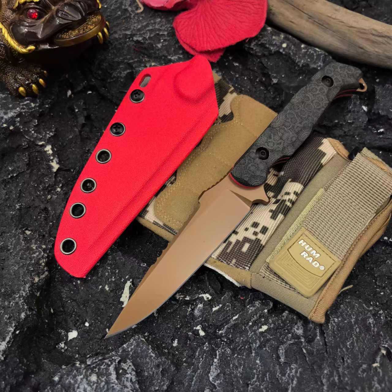New outdoor small straight knife, high-hardness adventure wilderness survival straight knife, household daily fruit knife, multi-functional small knife undefined