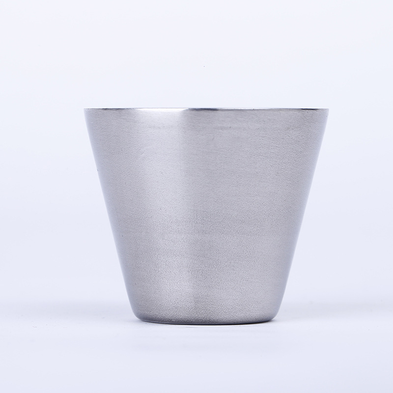 Wholesale of cross-border direct supply stainless steel liquor cups, portable cups, stainless steel wine glasses and mini beer glasses details Picture