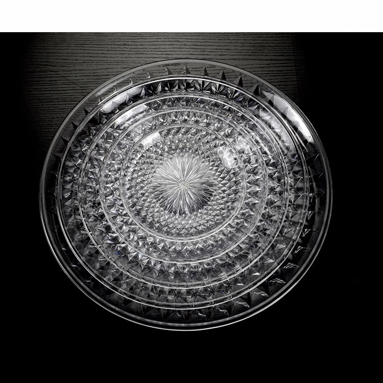 Acrylic fruit plates, food-grade PC plastic KTV snack plates, transparent large and small candies, creative for home use Specification drawing