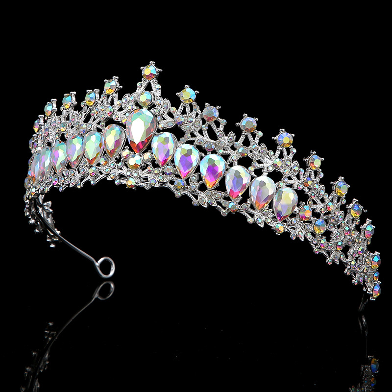 Wholesale of fashionable European and American crown headwear, Amazon's same style Baroque princess crown coming-of-age dress accessories details Picture