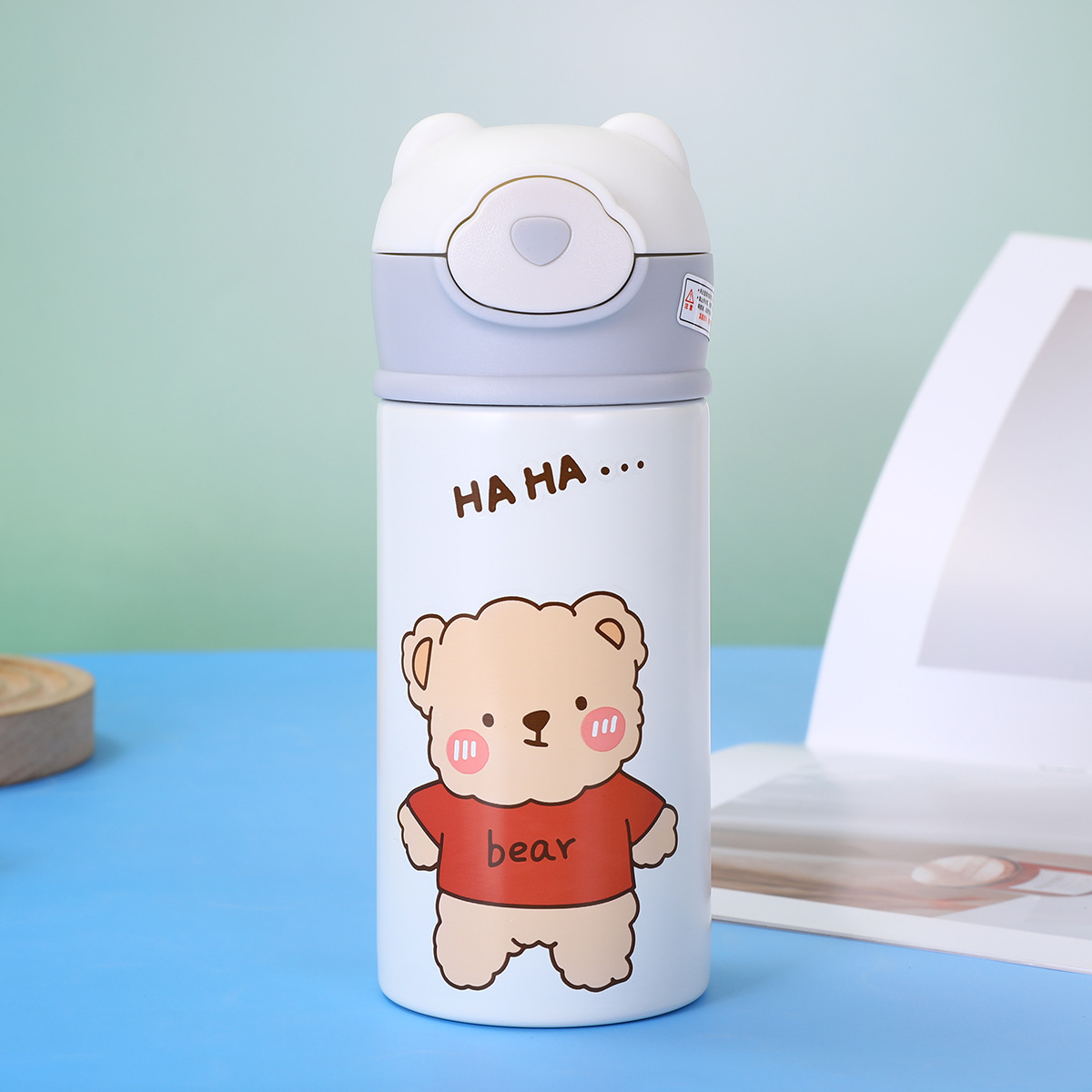 New 304 stainless steel insulated cup, bouncy straw cup, cartoon children's water cup, business gift cup Application Scenario