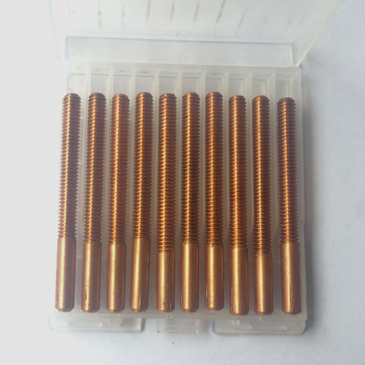 Spark machine threaded electrode copper male thread copper rod tap electrode red copper tungsten copper discharge M4x0.7 M5 Application Scenario