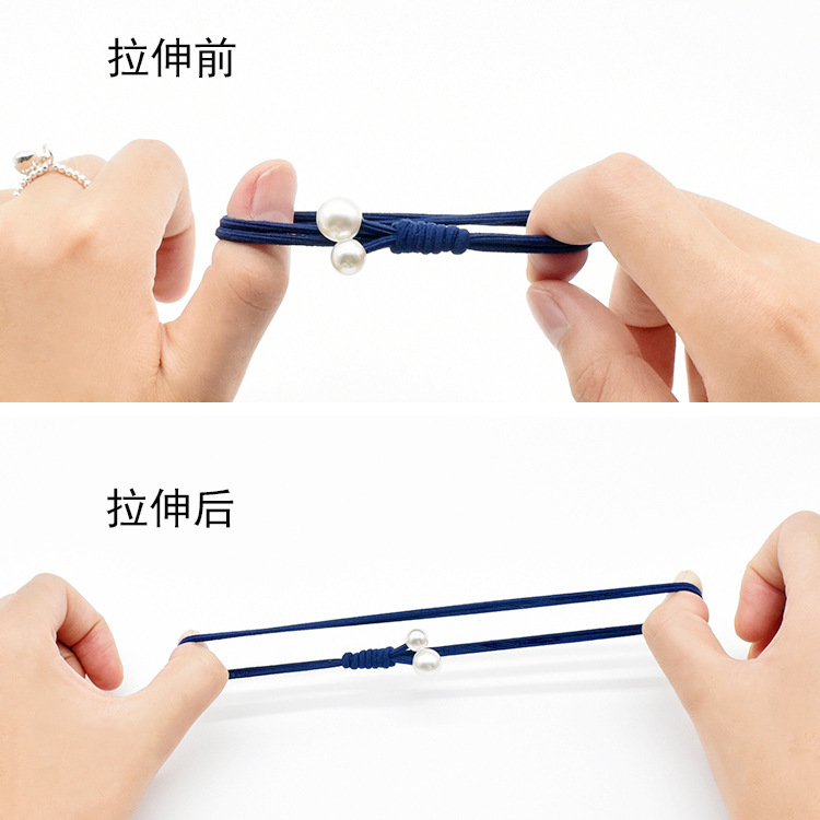 12-piece set: Korean fresh and simple basic hair tie, hair accessory, ponytail, rubber band, sweet hair tie and hair band Application Scenario