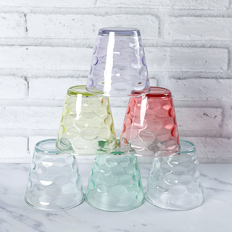 Festival event gift cups, colorful raindrop glass water cup sets, gift boxes, jewelry sets, and handy gifts for in-store purchases Application Scenario