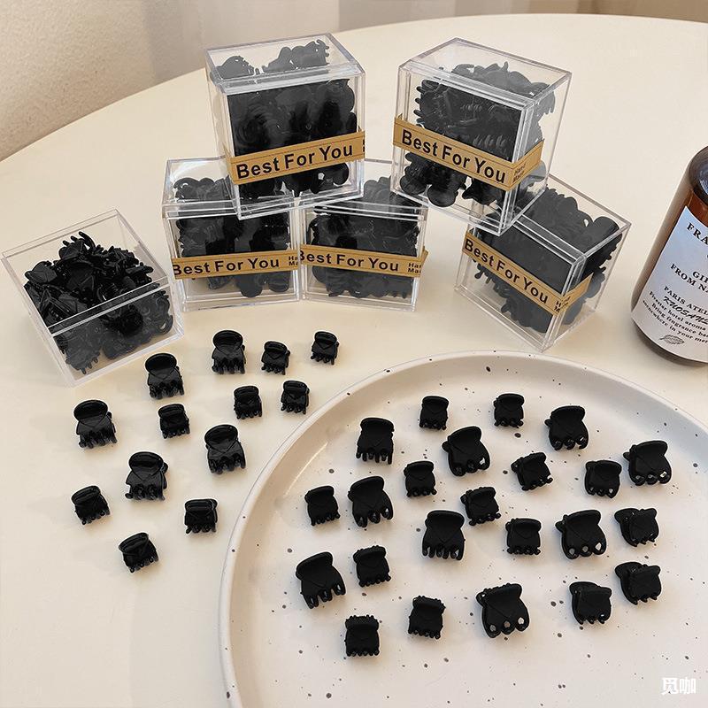 Mini clip headwear, side hair clips, princess hair side clips, small scratch clips, bangs, black hair clips, hair accessories for women full figure