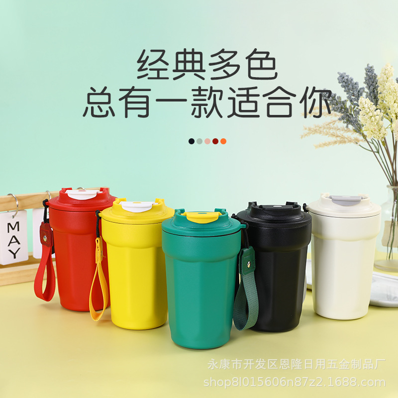 Carefully selected 316 stainless steel octagonal coffee cups, double-layer vacuum insulated cups, outdoor portable handles, and casual cups as gifts Application Scenario