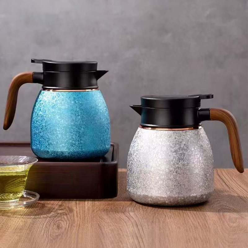 Large-capacity high-end titanium-coated stewed teapot, insulated teapot, tea-water separation steeping teapot, household warm water kettle as souvenirs details Picture