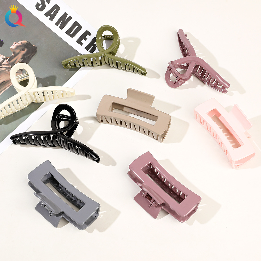 Qiyue large hair clips with a high-end feel, large volume, shark clips, back of the head clips, children's hair accessories wholesale Specification drawing