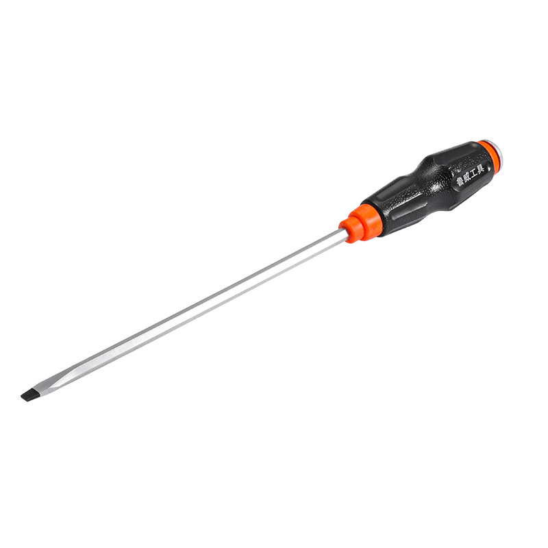 Luwei Tools' flat-head through-hole screwdriver can strike thickened cross-head screwdriver set and extended flat-head plum blossom screwdriver Item Picture