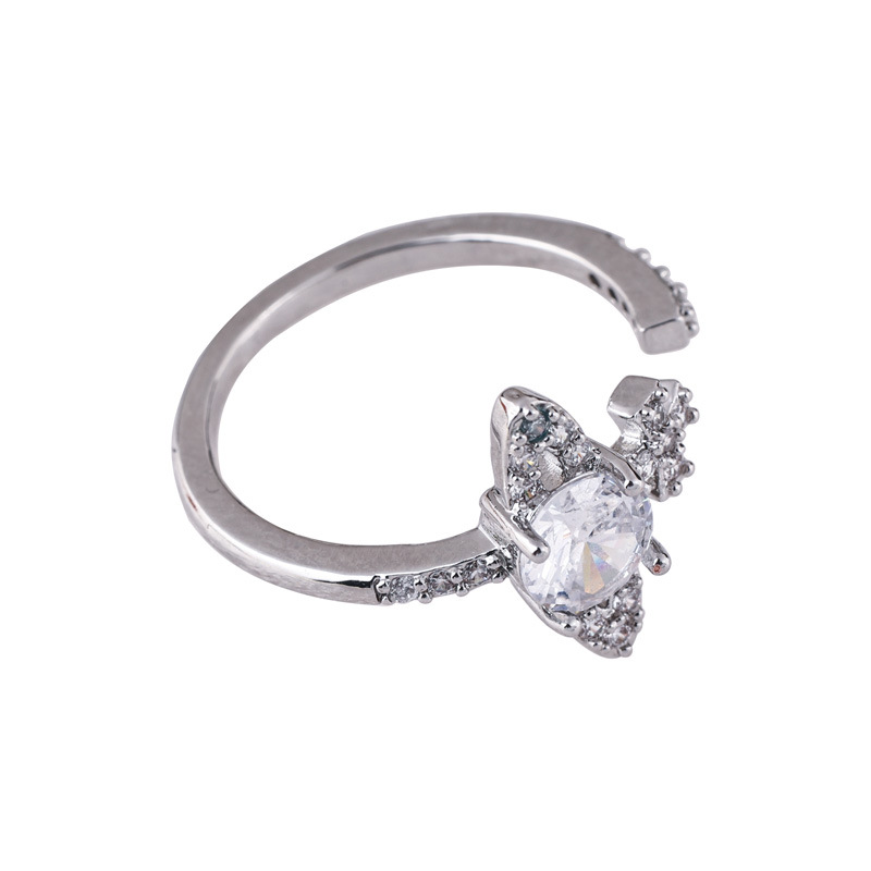 Super sparkling Western Queen, full diamond Saturn ring, niche design, geometric personality, high-end feel, adjustable open ring, trendy for women Item Picture