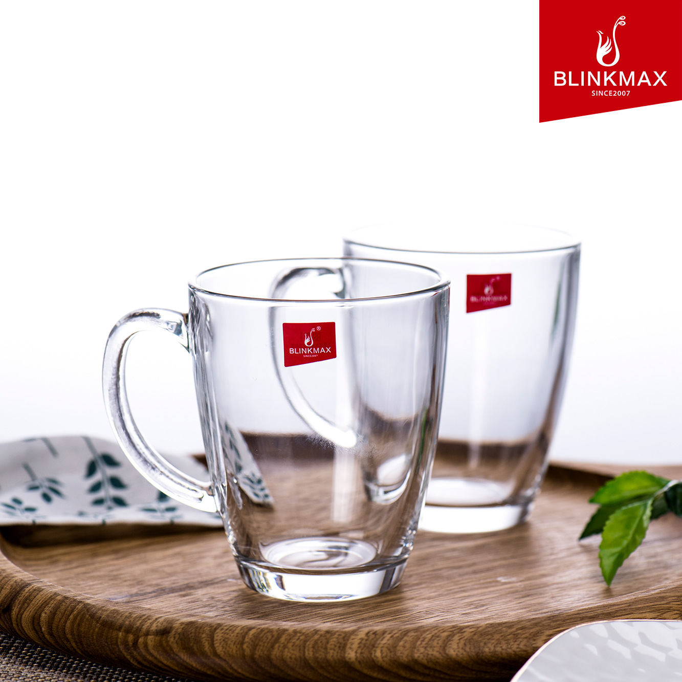 ins glass milk breakfast cups with handles, coffee flower tea cups, oatmeal and fruit breakfast cups wholesale Specification drawing