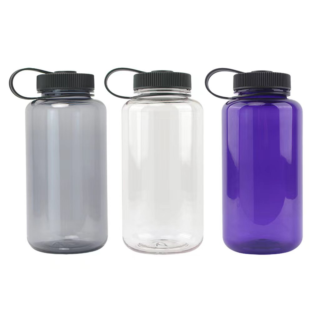 tritan material 1L space cup, BPA-free plastic with lid, large-capacity water bottle, outdoor sports water cup details Picture