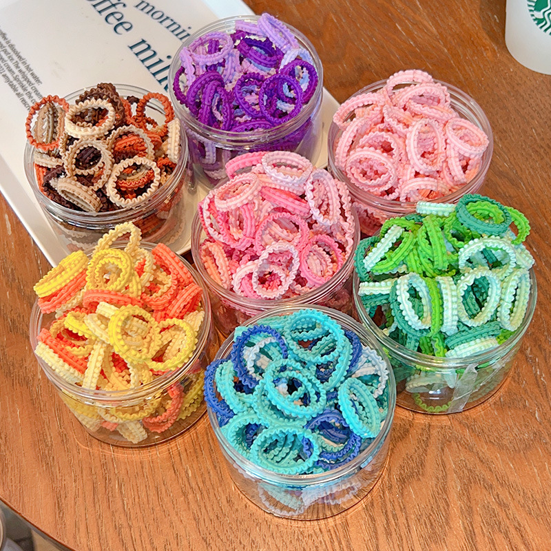 Children's hair tie, small size, no hair damage, infant forest-style baby, girls' rubber band, high elasticity and durable headwear full figure