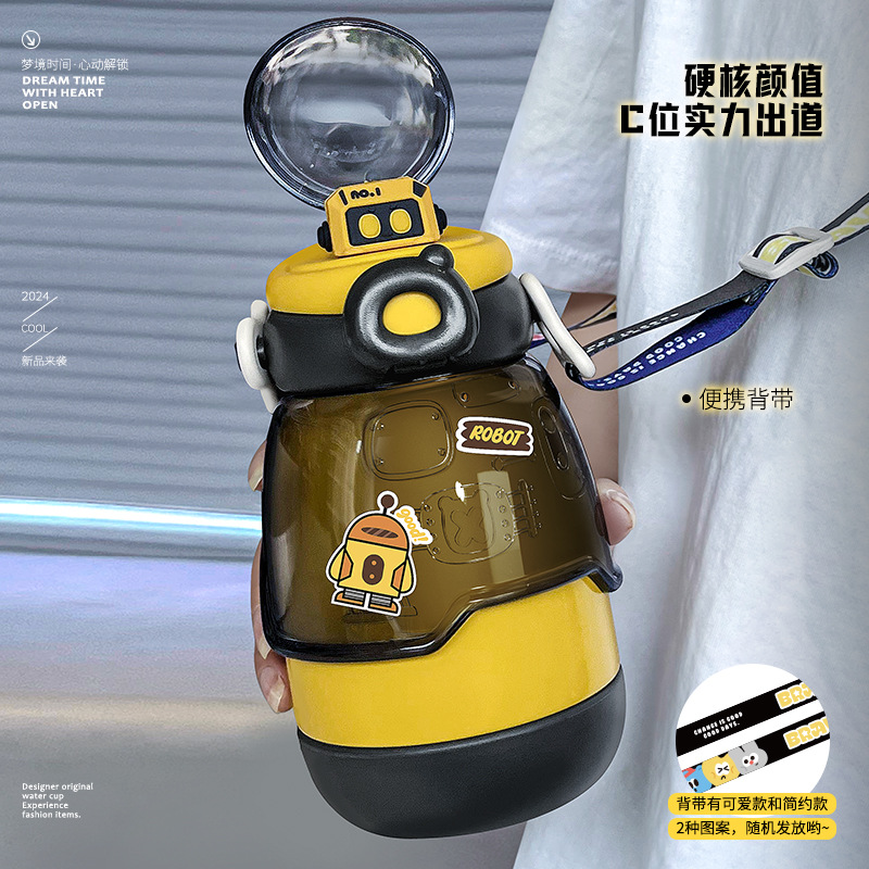 High-appearation-level large-capacity cups, portable large-belted cups, cute insulated cups, cartoon children's water cups, and straw-carrying cups Application Scenario