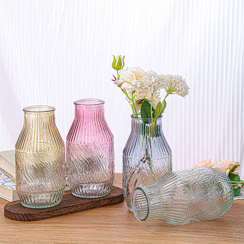 Nordic light luxury Ins-style glass vases, popular transparent living room home decoration ornaments manufacturer wholesale vases Specification drawing