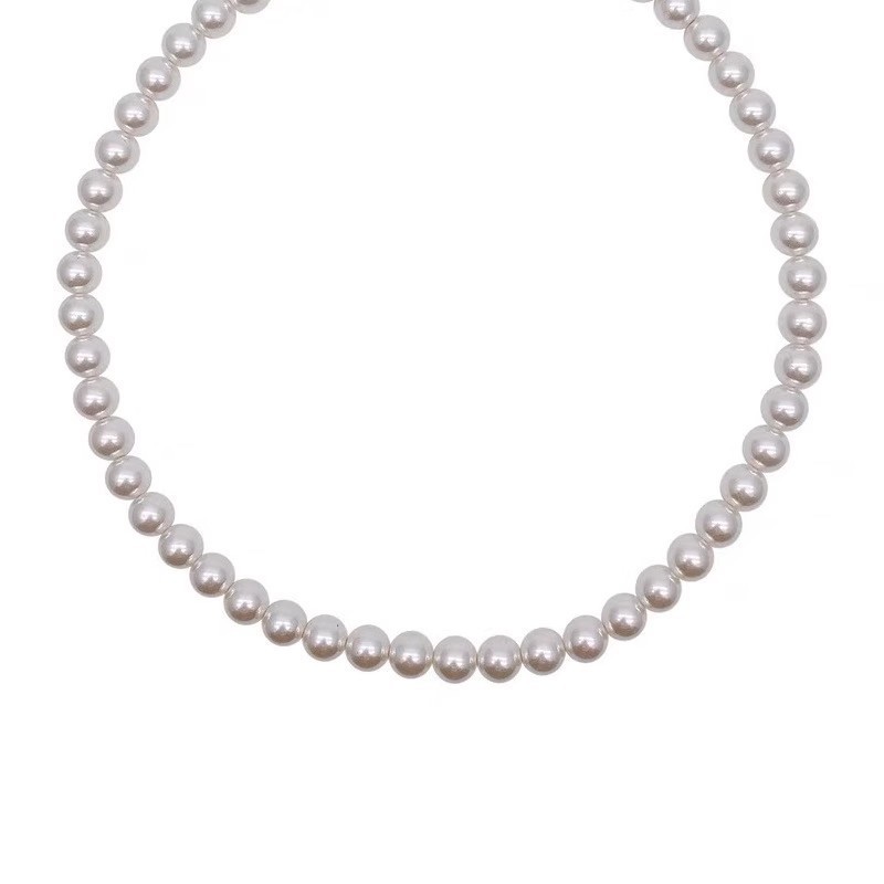 Retro double-layer pearl necklace, light luxury, artistic, niche design, high-end feel, diamond-encrusted pendant, collarbone chain, high-end neck chain Item Picture