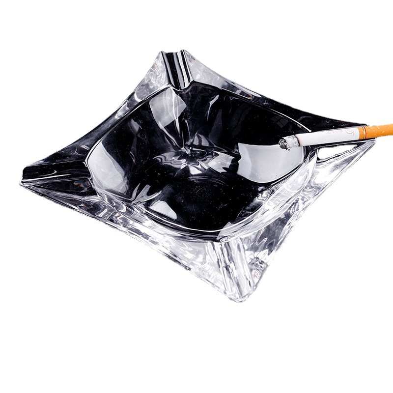 Lizun Square Crystal ashtray Hotel Home hall decoration Creative amber ashtray Cigar ashtray Item Picture