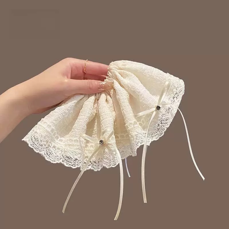 Korean ins large large hair band, super large hair tie, women's 2025 new Korean high-end style hair tie, low bun hair accessory Application Scenario