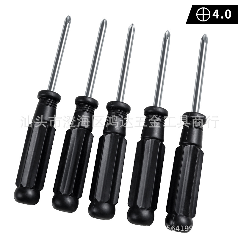 3.0/4.0 cross-head screwdriver, 4mm flat-head small screwdriver for wardrobes and tables, magnetic cross-head screwdriver provided details Picture