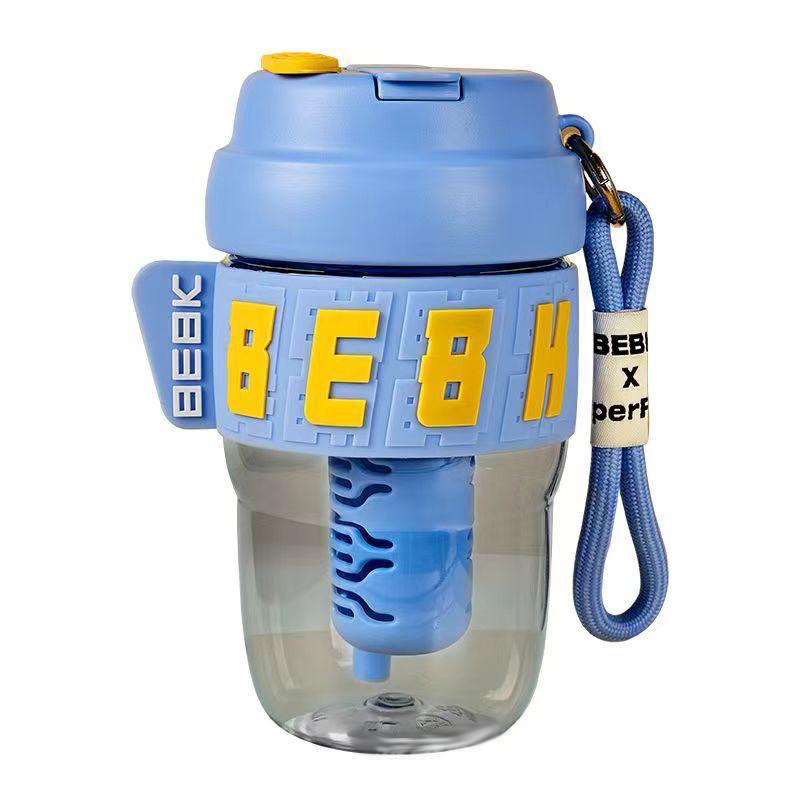 The new high-appearance water cup is simple, fashionable and trendy. It is a portable tritan cup for dual drinking and fitness Item Picture