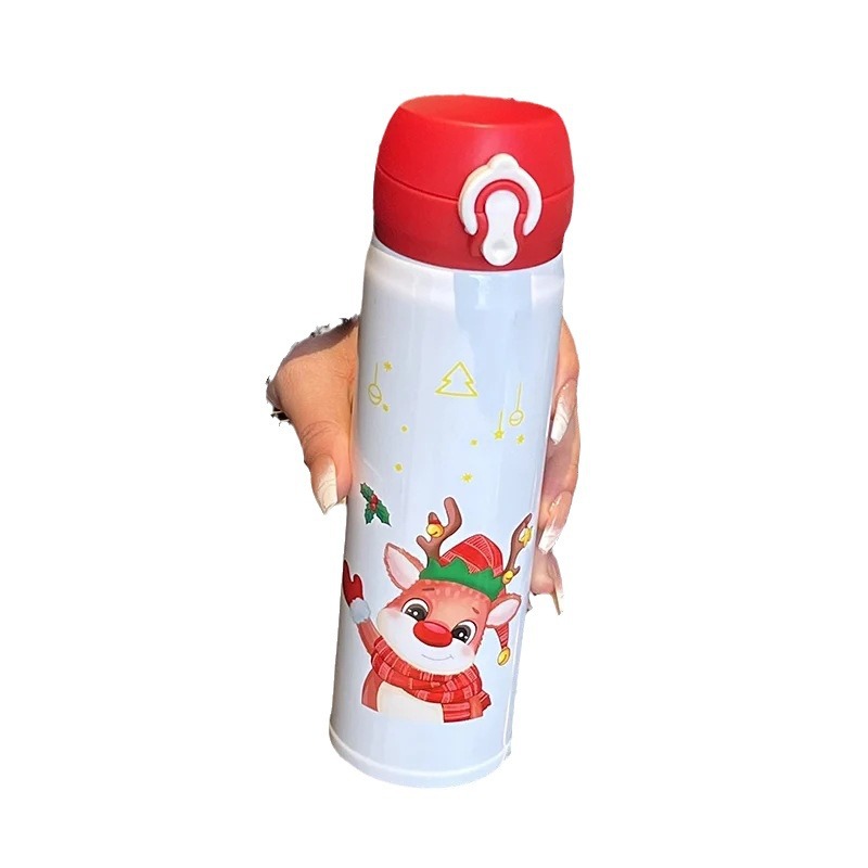 Christmas stainless steel insulated cups, portable cartoon gifts for female and male couples, water cups, Christmas cups 304 Item Picture
