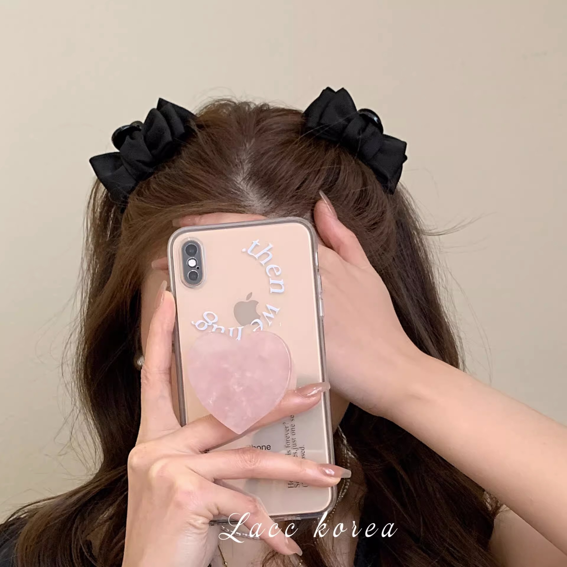 Black double-sided bow clip, small side clip, princess forehead bangs hair clip, new women's small clip hair accessory full figure