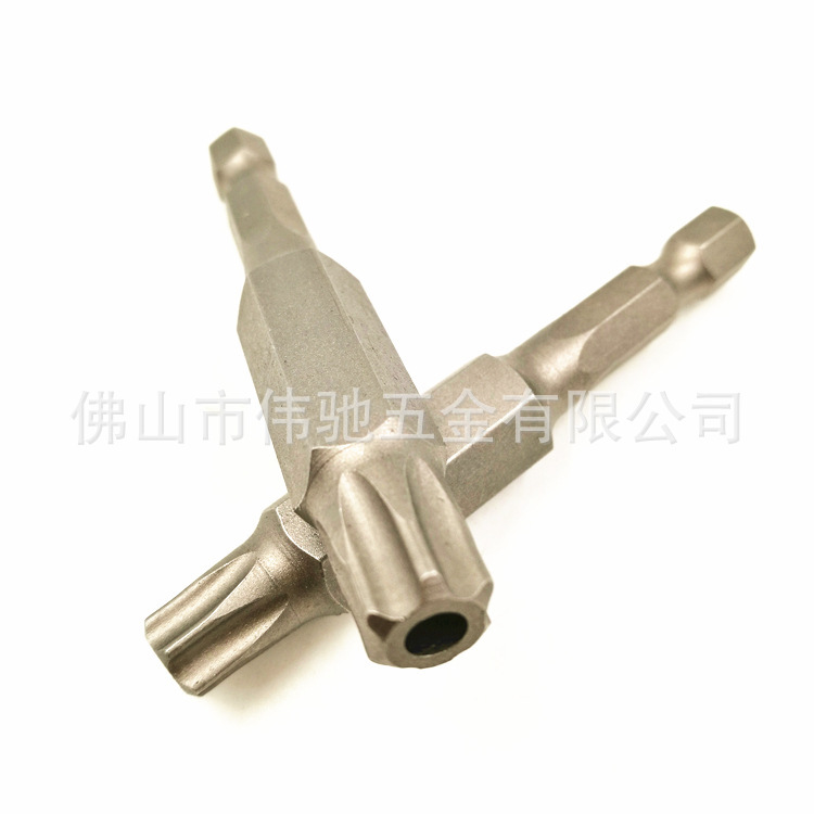 S2 steel extended hexagonal plum blossom screwdriver bit, electric pneumatic star-shaped anti-theft screwdriver bit, strong magnetic with hole 150 Application Scenario