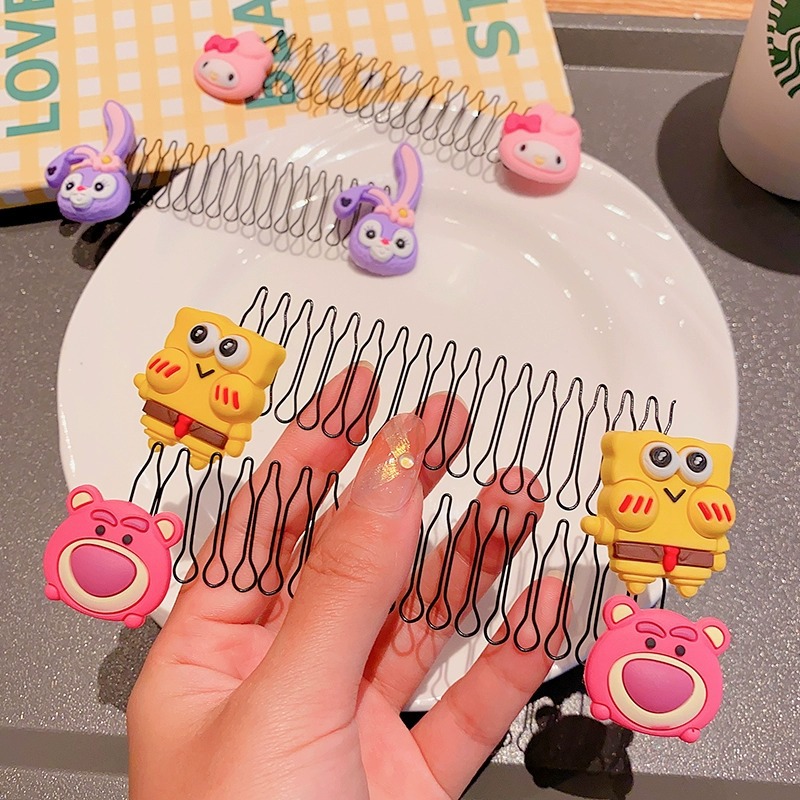 Hair-cutting magic tool: Girls' hairpin, invisible upside-down comb at the back of the head, baby bangs, hair-cutting comb, girls' headwear Application Scenario