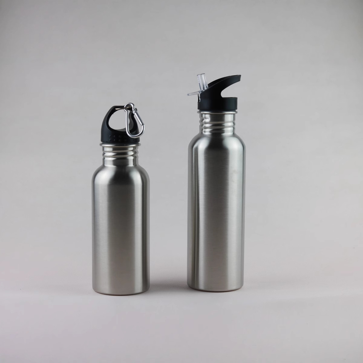 Customized 304 stainless steel large-mouth sports water bottle, American-style outdoor handle single-layer cross-border mountaineering portable cold water bottle details Picture