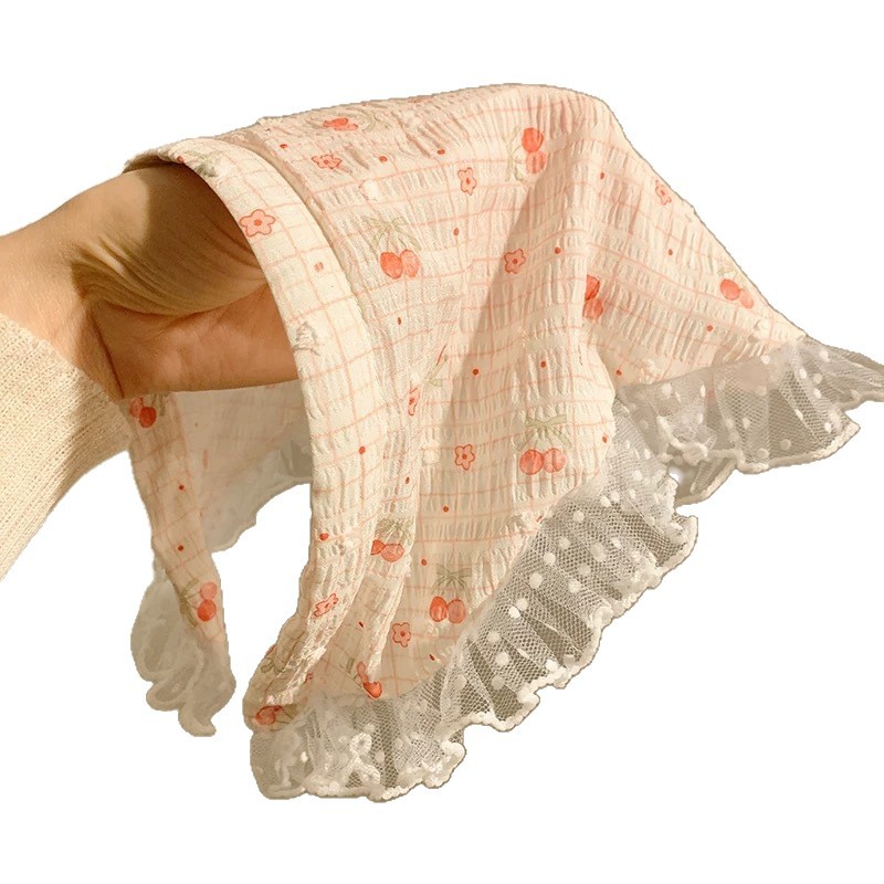 Country-style lace headband, triangular headscarf, hair band, one-piece high-end female style, seaside vacation photo headband, hair accessory Item Picture