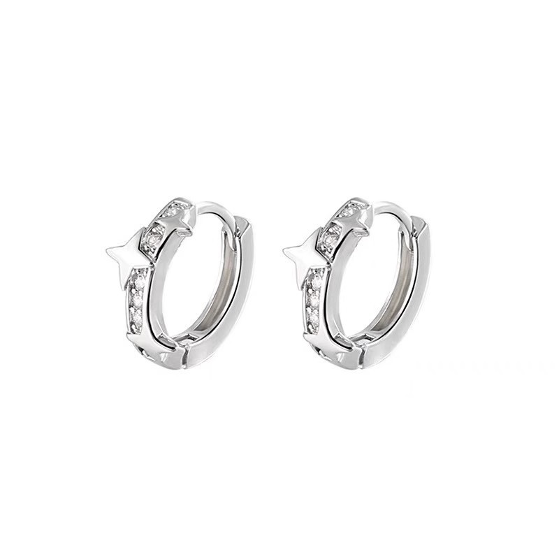 ins Star Ring Earrings 2025 New bestseller, trendy, exquisite and small stud earrings, light luxury, niche and high-end style earrings Item Picture