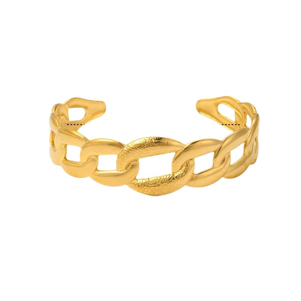 New cross-border women's bracelet with a light luxury and high-end feel, electroplated rose gold with a hollowed-out opening, and a unique style, is a best-selling item in Europe and America Item Picture