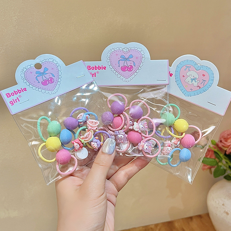 Colorful, sweet and cute little sugar bean star hair bands, children's heart-shaped side hair clips, baby hair ties, baby headbands Specification drawing