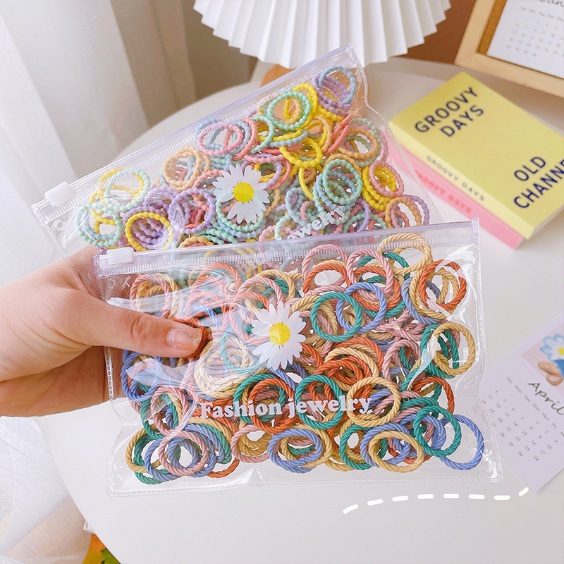 Children's hair bands, girls' hair-safe, hair-tying rubber bands, Korean baby hair bands, headbands, high-elasticity braid hair accessories Specification drawing
