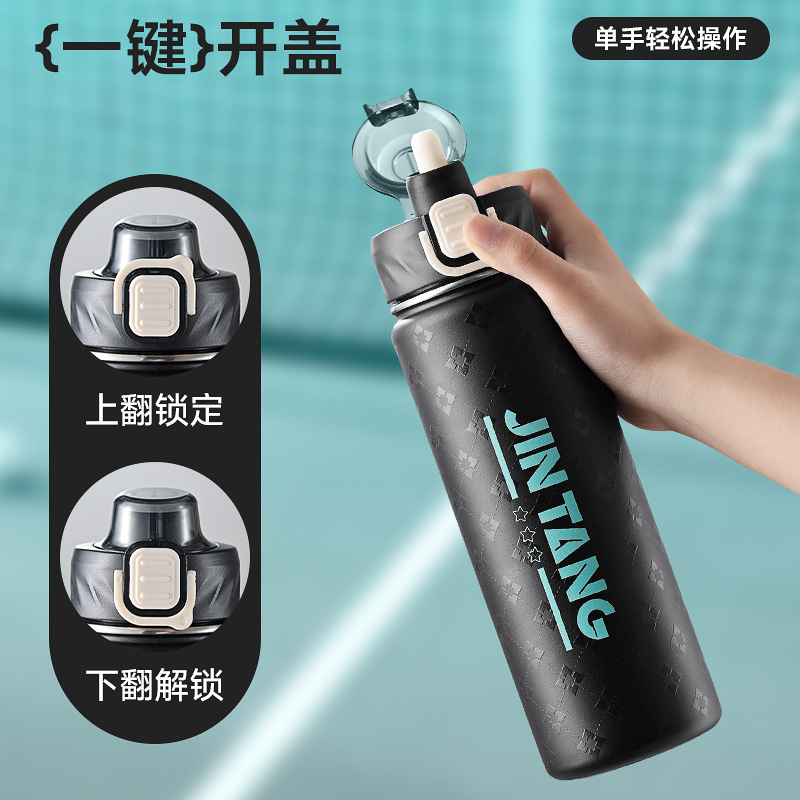 Food-grade stainless steel high-temperature resistant portable space cup, large water bottle, sports water cup, women's summer large-capacity insulated cup Specification drawing