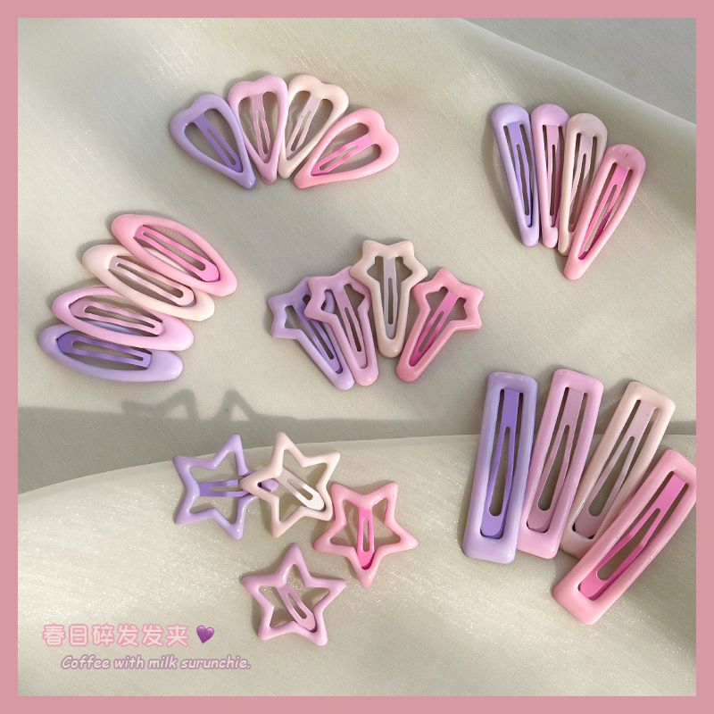 Baby girl bb clip, five-pointed star hairpin headwear, 2023 new style, popular baby bangs clip, children's forehead hairpin full figure