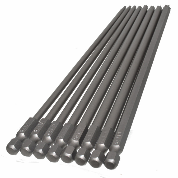 8-piece set of hollow screwdriver bit, hexagonal plum blossom center hole screwdriver bit, S2 alloy steel material, 200mm Application Scenario