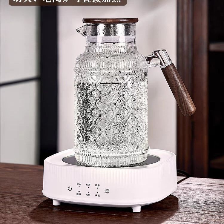 Retro crabapple flower cold water bottle, glass water bottle, large-capacity cold water bottle, household teapot set, cold boiled water bottle Application Scenario