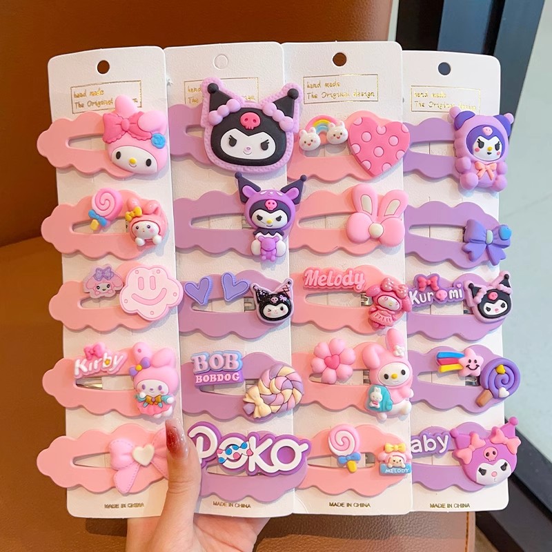 Children's hair clips, cartoon little girl's broken hair bb clips, girls' Internet celebrity hair-safe headwear, cute baby hair clips and hair accessories Application Scenario