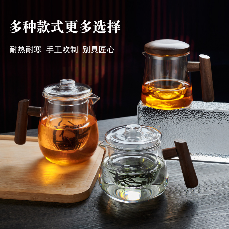 Wholesale of glass teapot, flower teapot, thickened inner pot, tea-water separation teapot, household electric ceramic stove and special tea sets Application Scenario