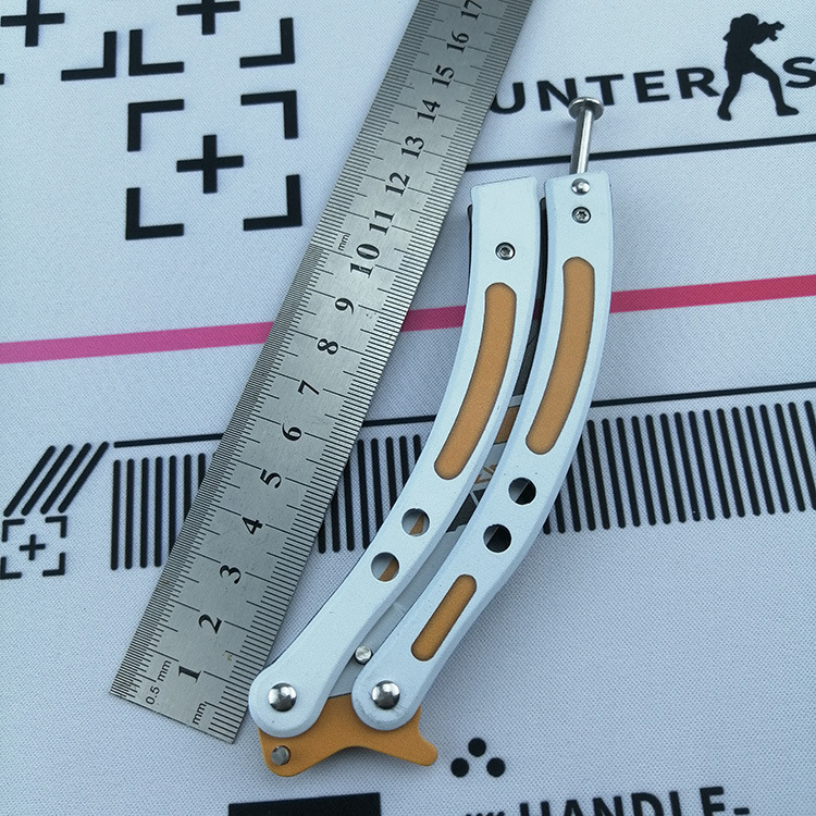 Butterfly Blade csgo game, Butterfly Blade, unedged swing blade, Butterfly Blade Training Blade, all-steel Butterfly Blade, cool tool undefined