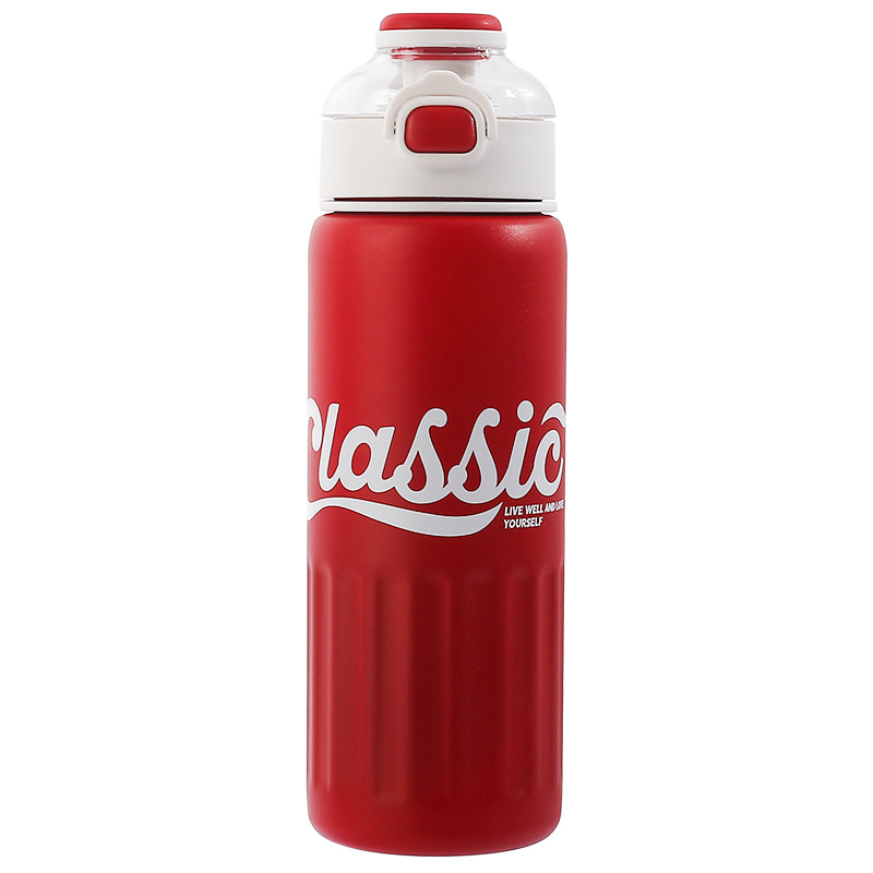 High appearance level, women's large-capacity stainless steel straw, children's special 304 household portable water cup, straw cup Item Picture