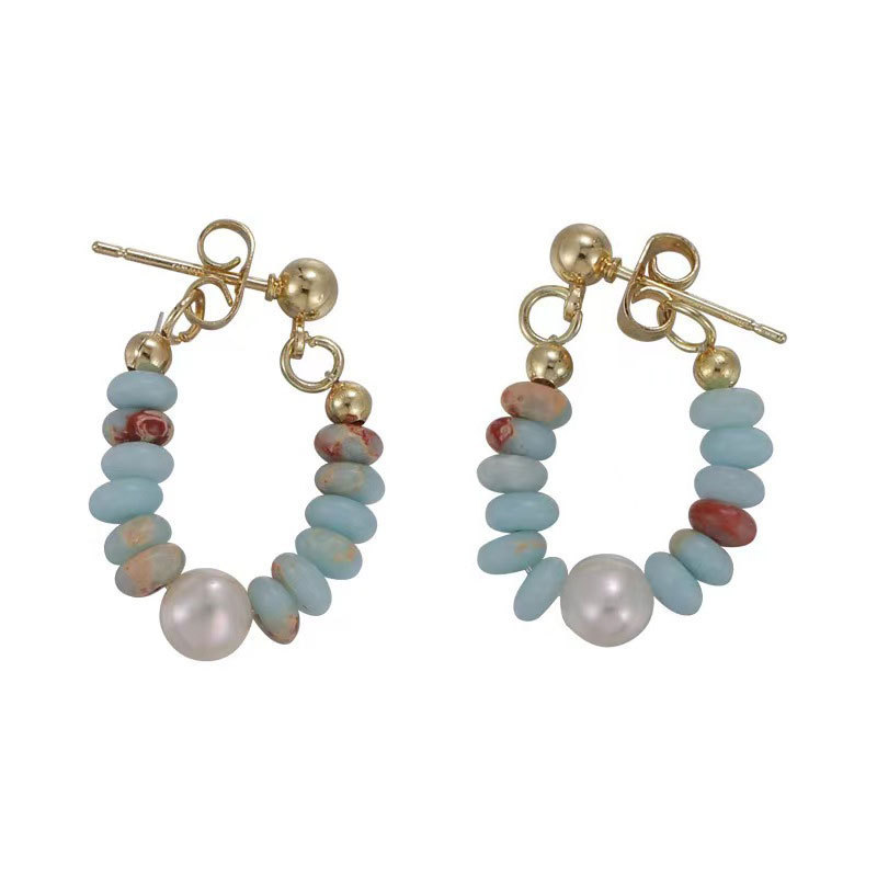 The new Chinese-style beaded earrings are a bestseller for women. The tassels are unique and individualistic. The ear rings feature a niche design and are high-end, fashionable and light luxury earrings Item Picture