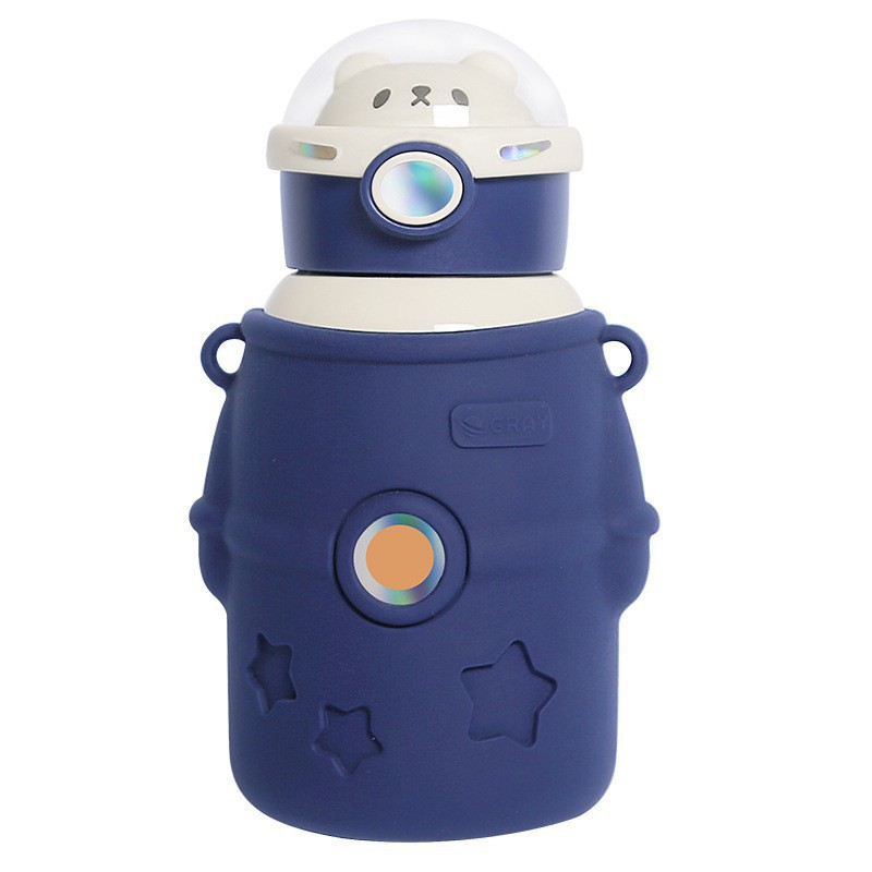 304 stainless steel insulated cup for students, boys and girls, high appearance level, portable straw, household special children's water cup Item Picture