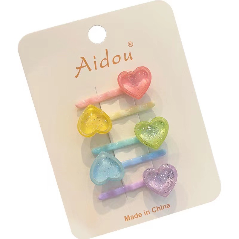 Children's hair clips, straight clips, forehead hair clips, side bangs, broken hair clips, girls' hair clips, hair accessories, cute baby headwear Item Picture