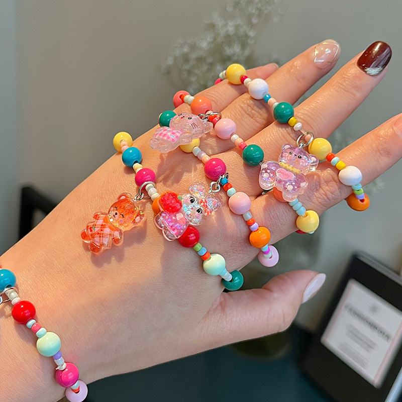 Cute children's bracelets, girls' beaded jewelry, girls' birthday gifts, Sanrio pendants, princess baby bracelets Application Scenario