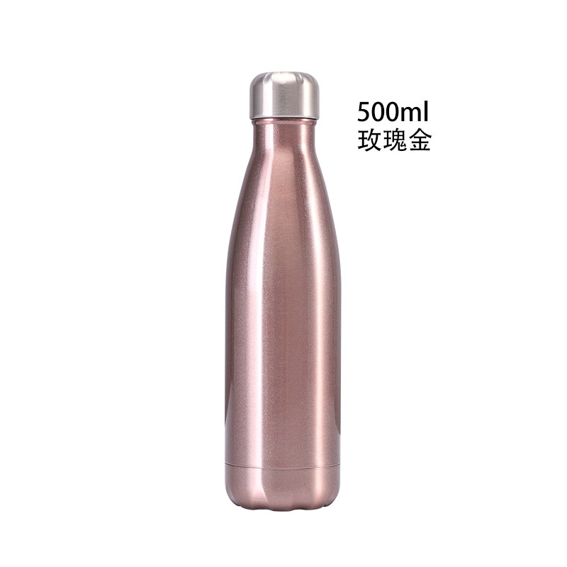 Amazon stainless steel 304 water cup, creative vacuum insulated cup, sports water bottle, 500ml cola bottle in stock details Picture
