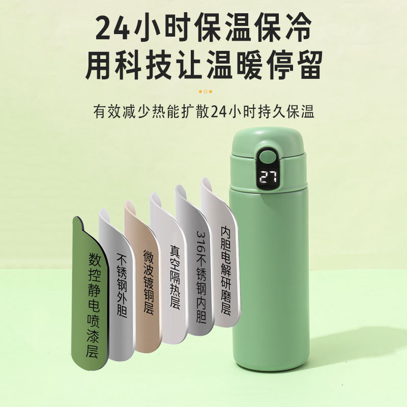 Wenxian Smart 316 stainless Steel Insulated Cup, simple and portable instant boiling water cup, high appearance level gift cup for girls wholesale Application Scenario