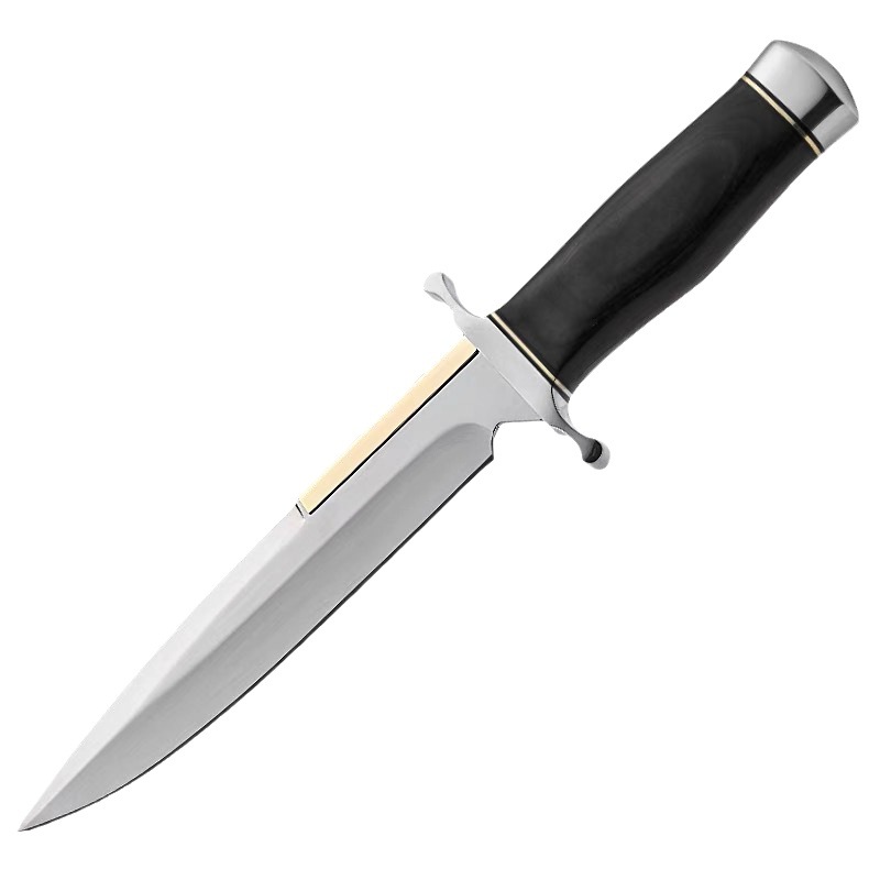 A sharp and hard outdoor survival knife, a self-defense car knife, a tactical fighting straight knife Item Picture