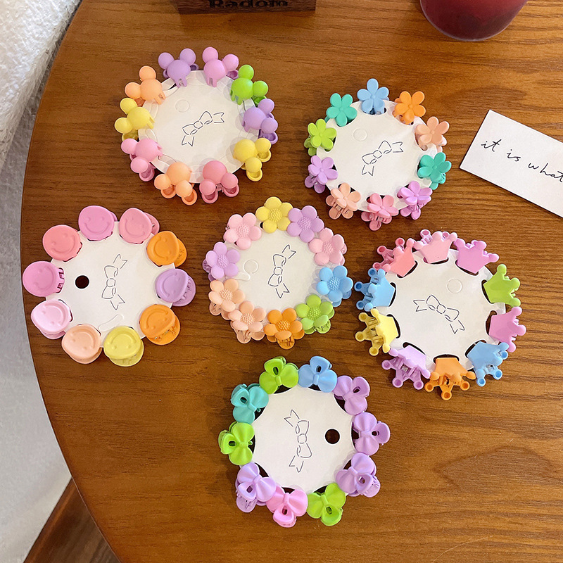 Candy-colored children's grab clips, small mini hair clips, popular girl bangs, broken hair clips, hair accessories, baby hair clips, headwear full figure